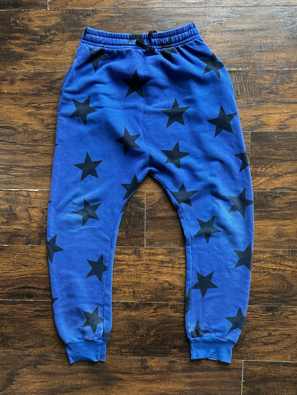 nununu Royal Blue Sweatpants with Black Star Print